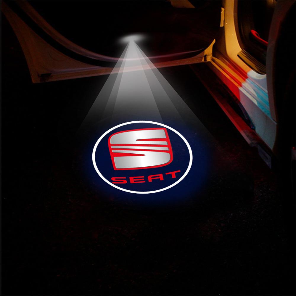 

1/2Pcs Car Door Welcome Laser Led Projecto Wireless Logo Light For Seat Leon FR Arona 5f 1p Ibiza 6l 6j Arosa Ateca Altea Cupra