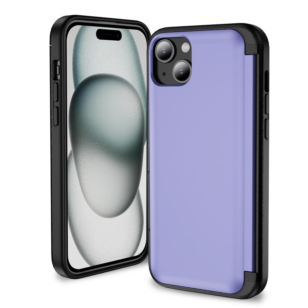 

Luxury Half Pack Phone Case for IPhone 12 13 14 15 Pro Max 14 15 Plus Invisible Bracket Cover for iPhone 12 13 14 15 Promax Plus iPhone 12 ProMax світло-фіолетового кольору