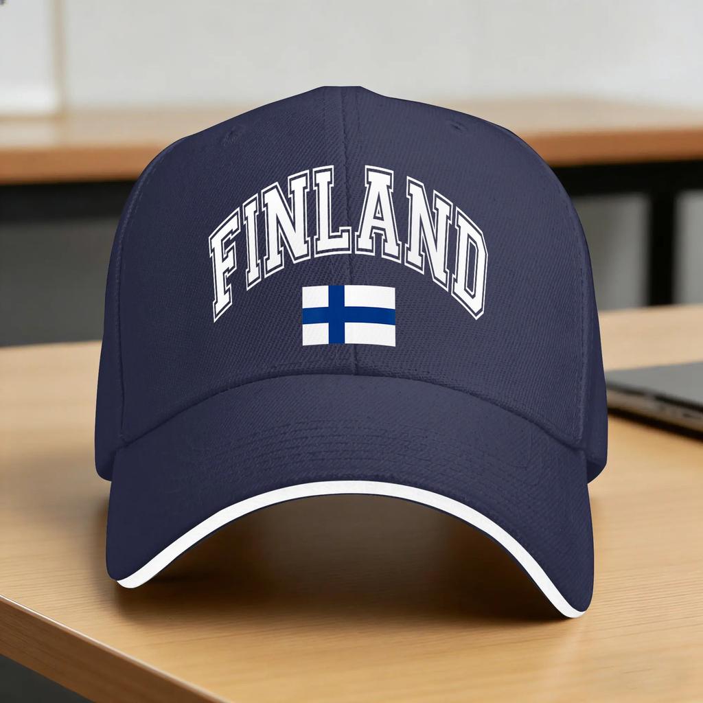 Finland Finnish Flag Suomi Graphic Casual Baseball Cap  Outdoor Sports Hip Hop Hats Spring Wholesale Unisex Adult Yk Baseball Caps