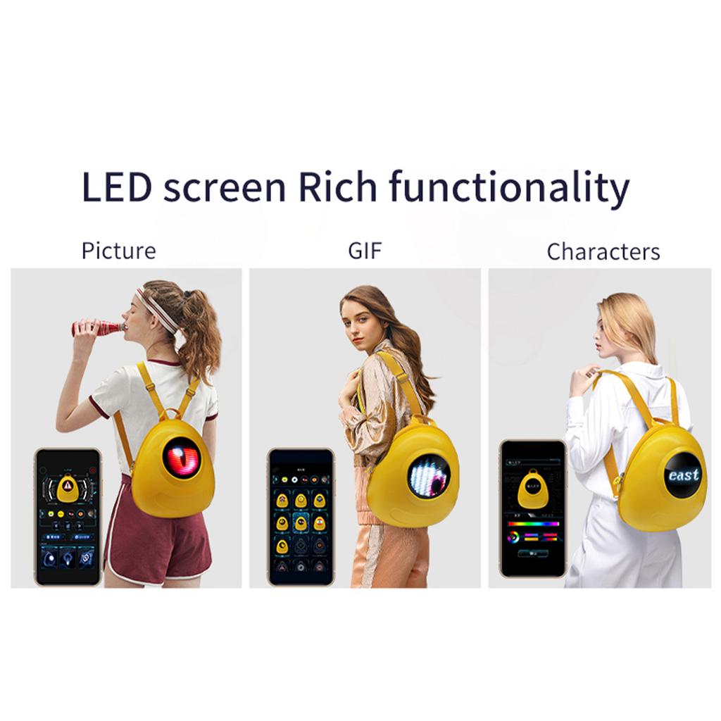 Led Backpack Cute Backpacks for Girls Big Eyed Backpack Outdoor Riding DIY Led Screen Backpack Via Mobile Phone Control