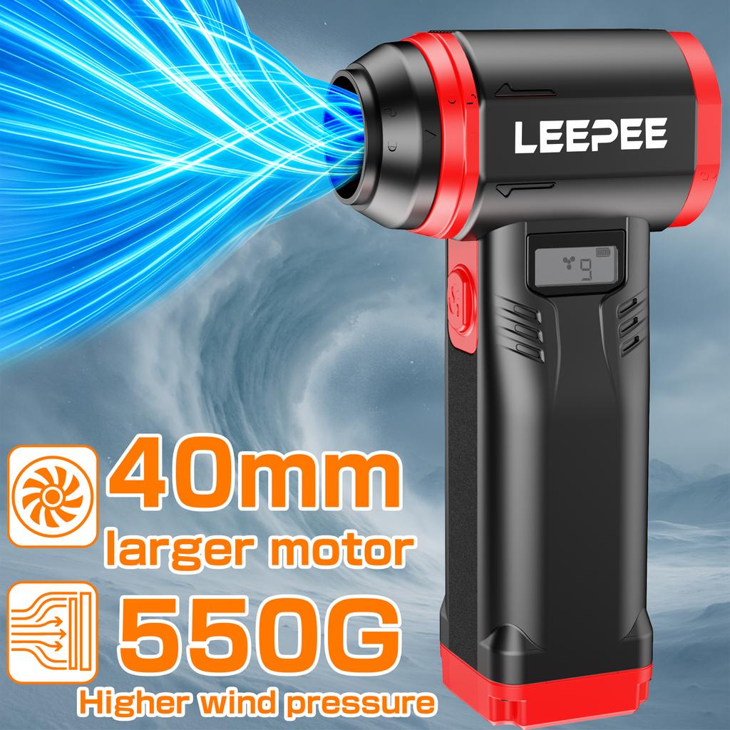 Handheld Turbo Fan Powerful Air Blower Car Violent Jet Fan Wireless Hair Dryer For SUV RV Truck Trailer Cleaning Blower Tools