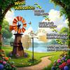 Creative Garden Wind Power Drummer Windmill Musical Instruments Decor