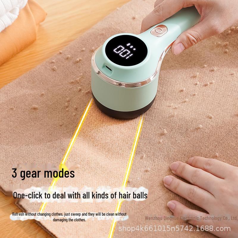 Wiederaufladbarer Stoffrasierer und Fusselrasierer mit Digitalanzeige