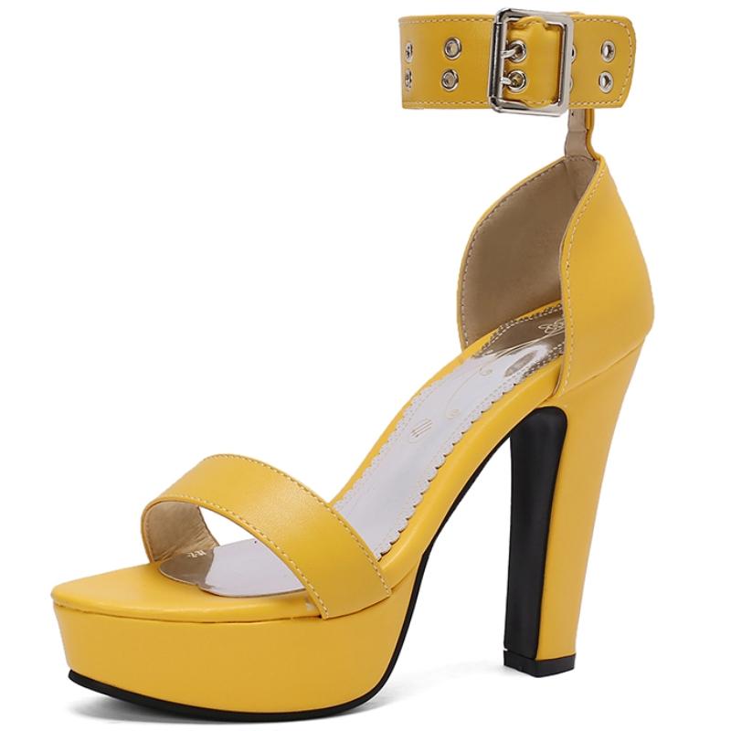 

Модные летние туфли на высоком каблуке для женщин, сандалии, шлепанцы на платформе 2024, большой размер 44, 45, 50, черные, белые, красные, танцевальные туфли для вечеринок, женские 39