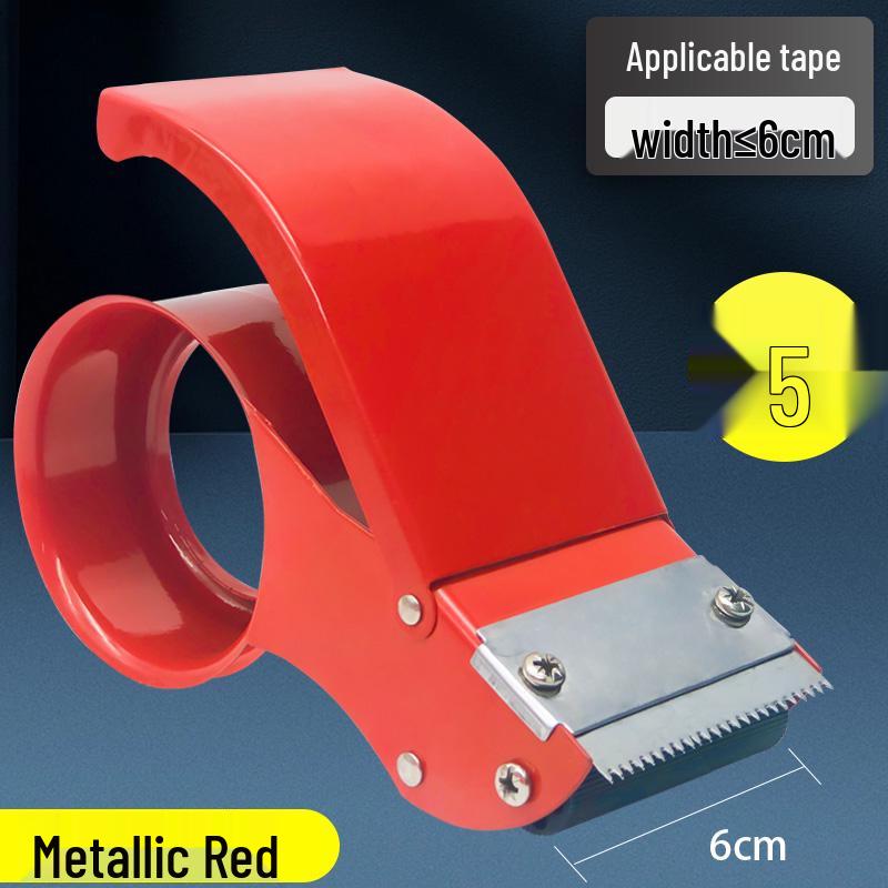 Thickened Plastic Carton Sealer: 5CM/6CM Wide Tape Cutter, Large Gold Tape Dispenser.