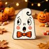 Rustic Style Ornament Set Wooden Halloween Ornaments, Retro Desktop Decorations for Home Table Tiered Decor Tray Decor, Pumpkin/Black Cat/Ghost/Bat