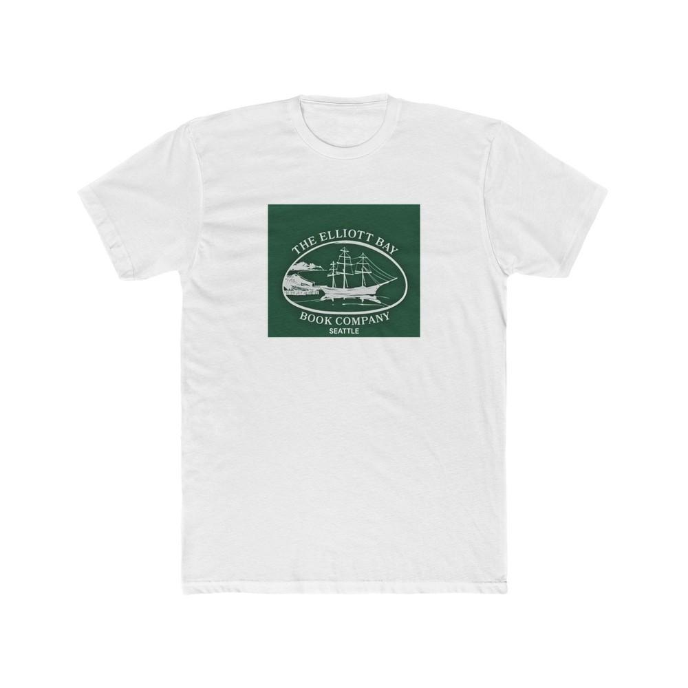 The Elliott Bay Book Company Seattle Men#039;s Cotton Crew Tee Washington State Unisex T-Shirt XL