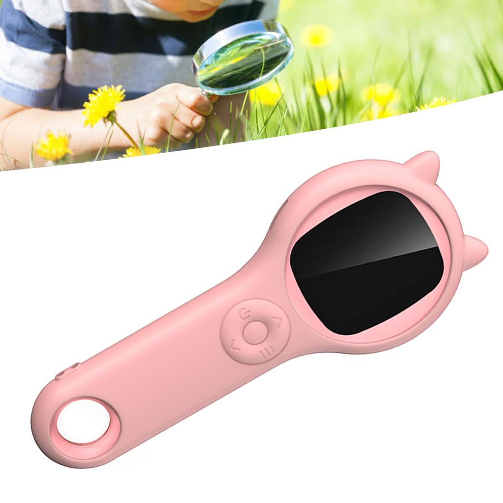 Students Handheld Microscope 2 Inch Screen 500x Portable USB Scientific Toy Microscope