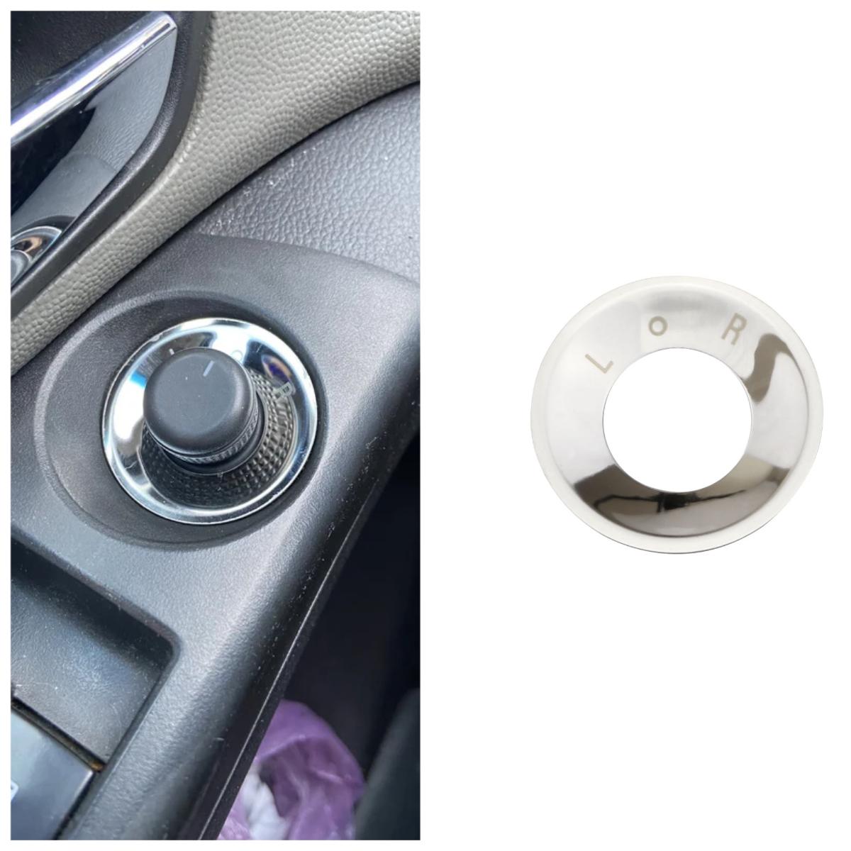 

Ручка регулировки зеркала заднего вида из нержавеющей стали Накладка на зеркало заднего вида для Chevrolet Trax Cruze Malibu Aveo 2009 - 2016 серебряный