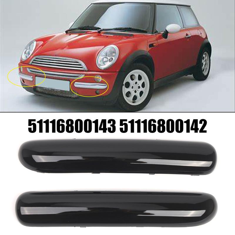 For Mini Cooper R50 Front Bumper Side Trim 2001 2004 Compatible Left and Right Sides with OEM 51116800143 for Front Bumper