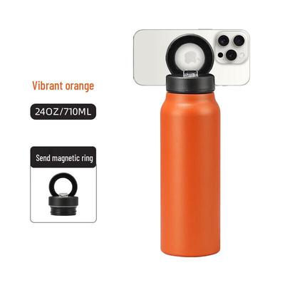 Shangqi Magnetic Phone Holder Insulated Sports Water Bottle