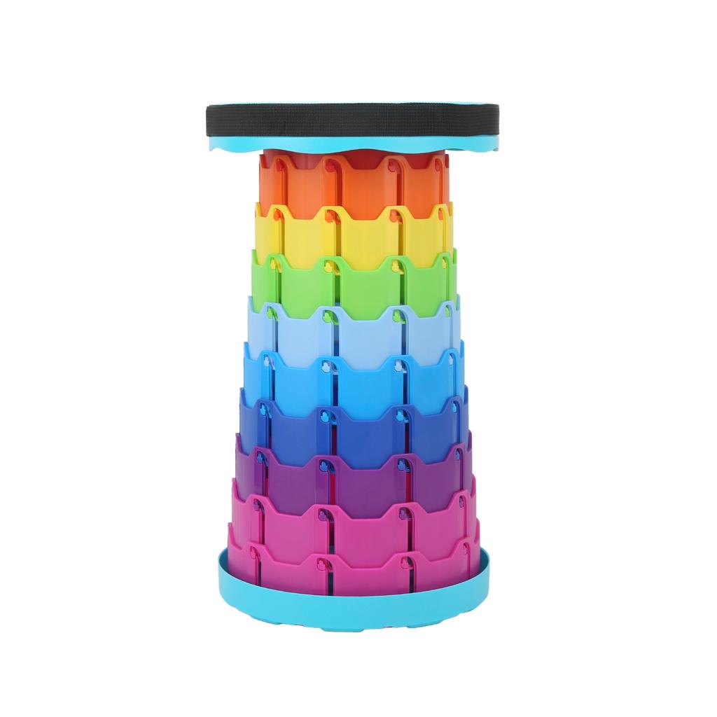Portable Telescoping Stool Retractable Colored Lightweight Collapsible Chair for Camping Garden Fishing Hiking Travel