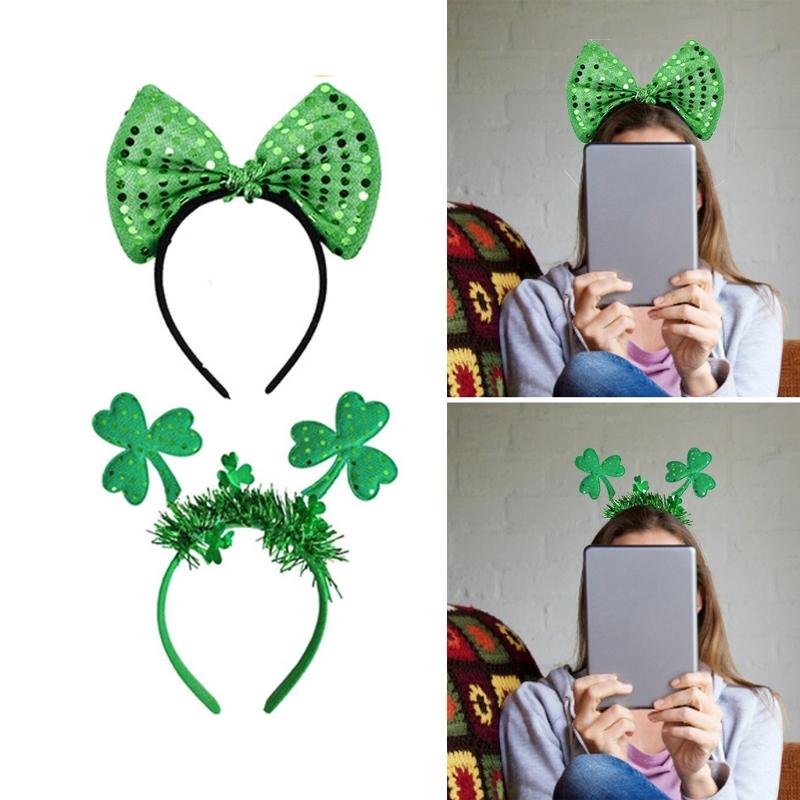 Irish Leprechaun Necklace Hair Hoop Fashion Statement Karaoke Party Leprechaun for Irish Day Stage Photo Props