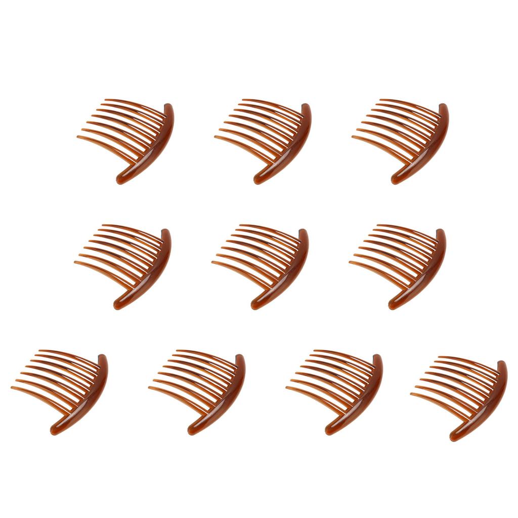 10 Stück Haarseitenkämme Glatte Abgerundete Kanten Elegant Mode ABS Haarnadelkämme für Mädchen