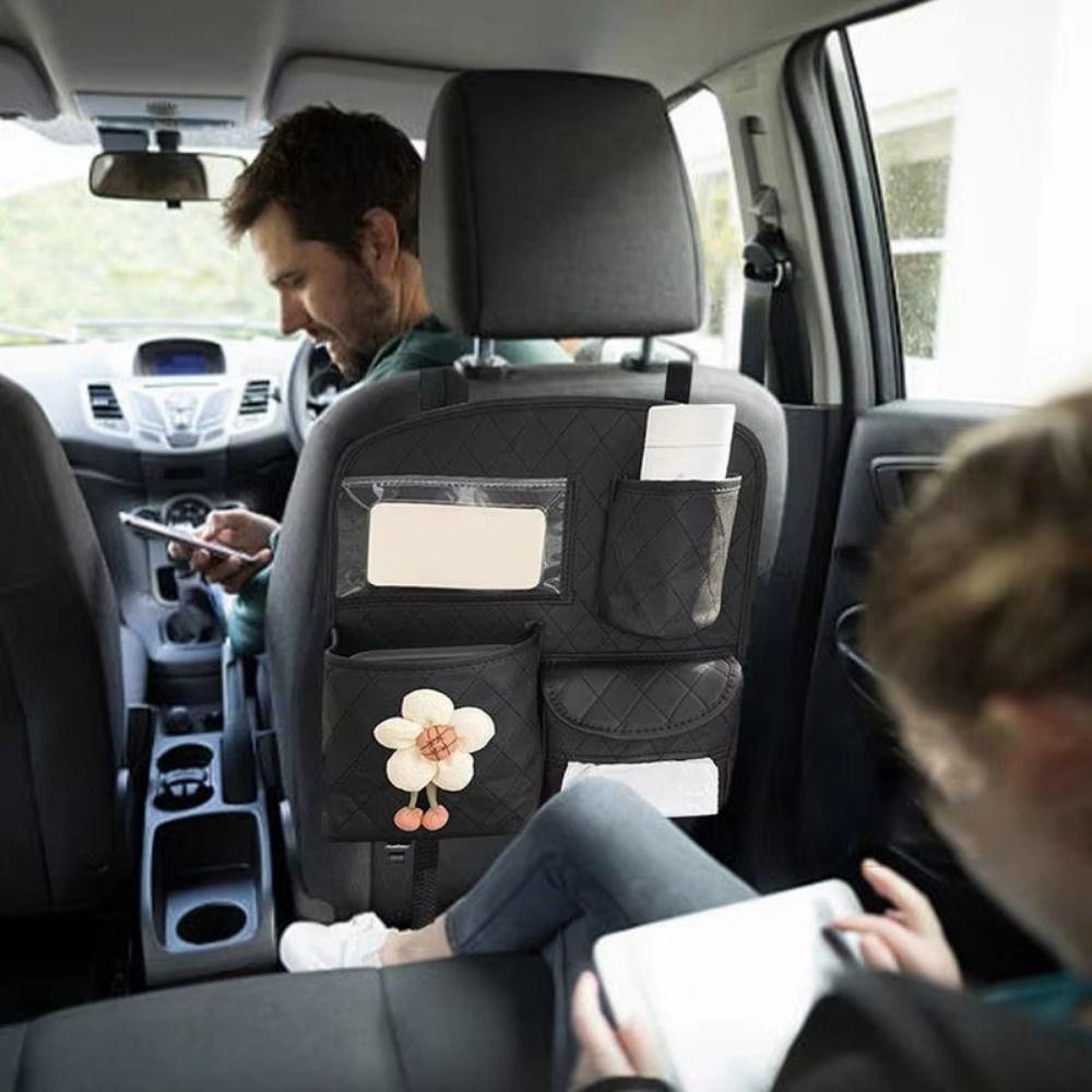 Foldable Car Seat Back Hanging Bag Household Car Back Seat Organizer  Interior Accessories