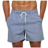 Herreshorts Casual Classic Fit Sommerstrandshorts med snøring med elastisk midje og lommer