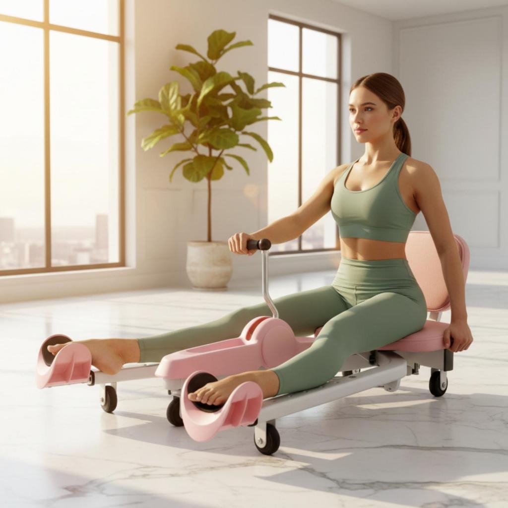 Leg Stretching Machine with Wheels Wear-Resistant Split Long-Lasting