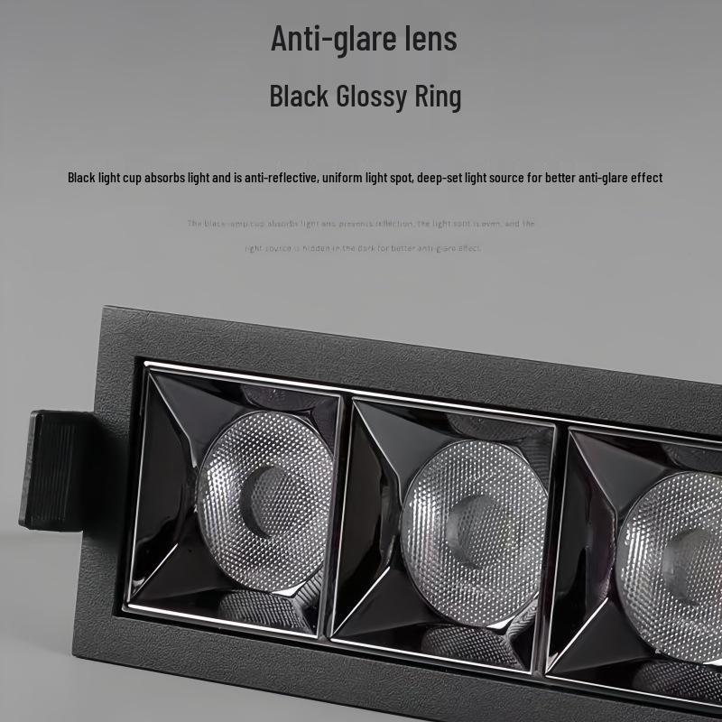 LED Strip Lights for Ceiling: Embedded Grille Spotlights for Hallway, Corridor, and Living Room