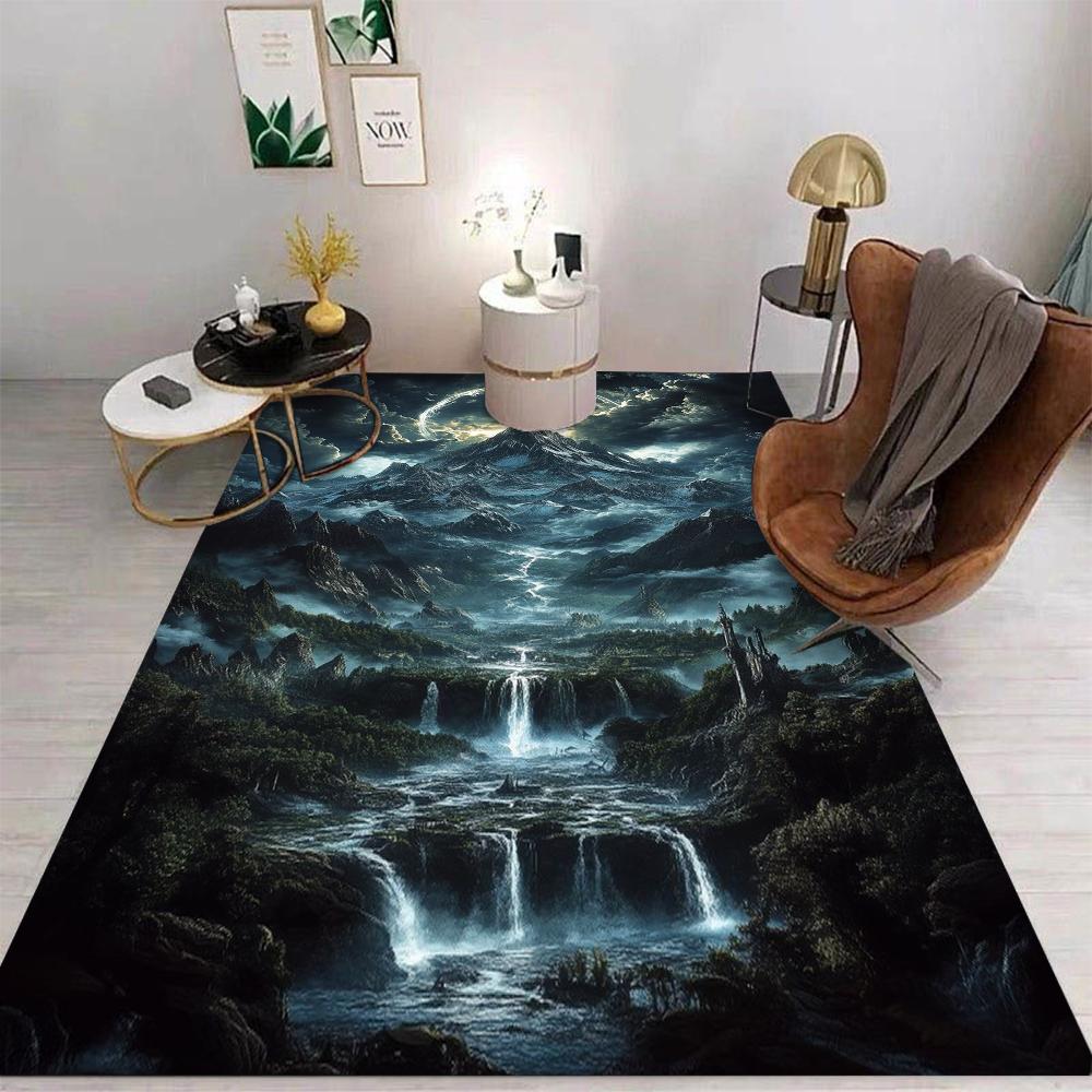 3D Cave Scenery Ocean Scenery Floor Mat Living Room Bedroom Kitchen Bathroom Home Decor Gifts Beach Carpets Room Home Decoration