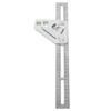 Woodworking Triangle Ruler Silver Flexible Wear Resistance Triangle Ruler with Bubble Level