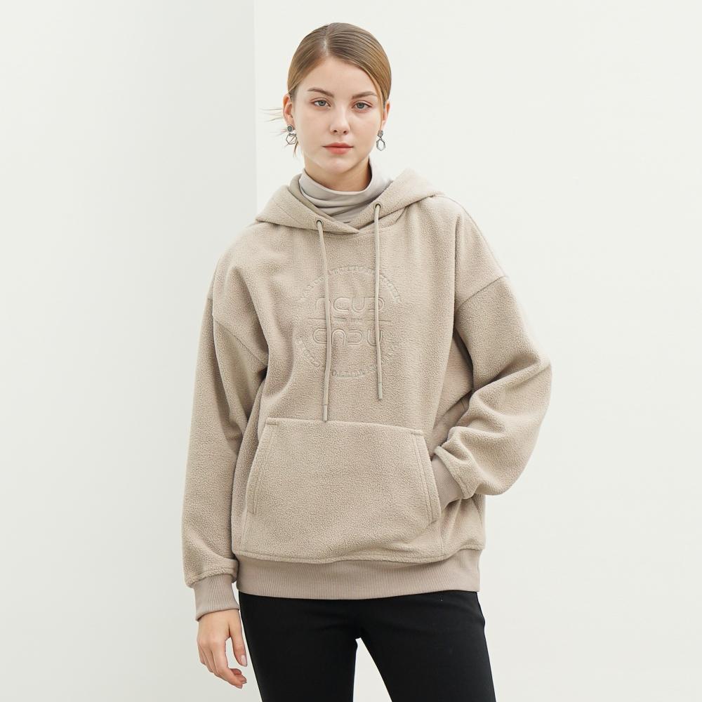 Acud Boucle Logo Hoodie Sweatshirt _Beige Beige/Free