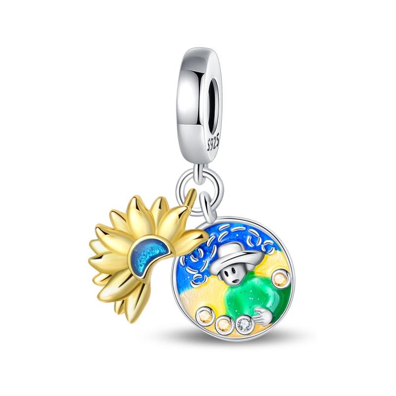 Forest Glow Elf Deer Charm Bead Component Astronaut UFO Bead Components Designed For Authentic Original 3mm Copper Metal Bracelet High Quality Fine