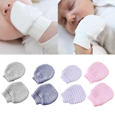 Herbst Winter Baumwolle Anti-Kratz Unisex Neugeborene 0-3 Monate alte Babyhandschuhe