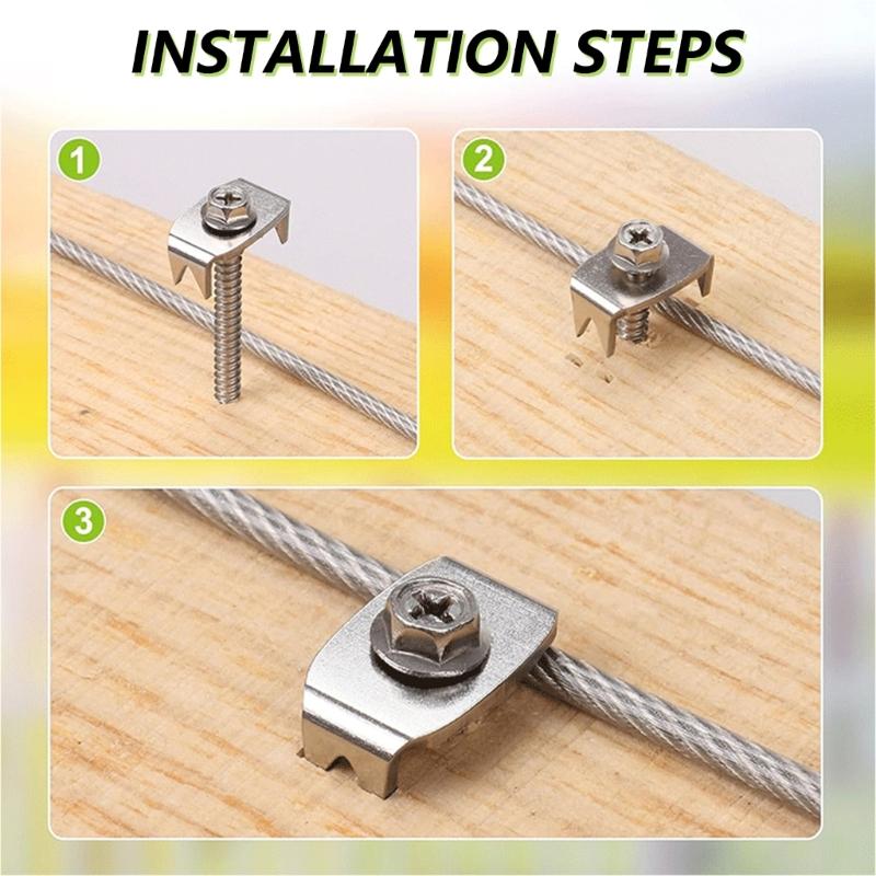 Multiple Use Fence Pegs Heavy Duty Metal Fence Spikes set for Secure Fencing Professional Metal Stakes for Gardeners