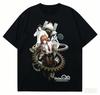 Steins Gate Baumwoll-T-Shirt 2026 Neues Modell Shirt Persönlichkeit Kleidung Ganzjahreskleidung Kurz Streetwear Trendiges hochwertiges T-Shirt