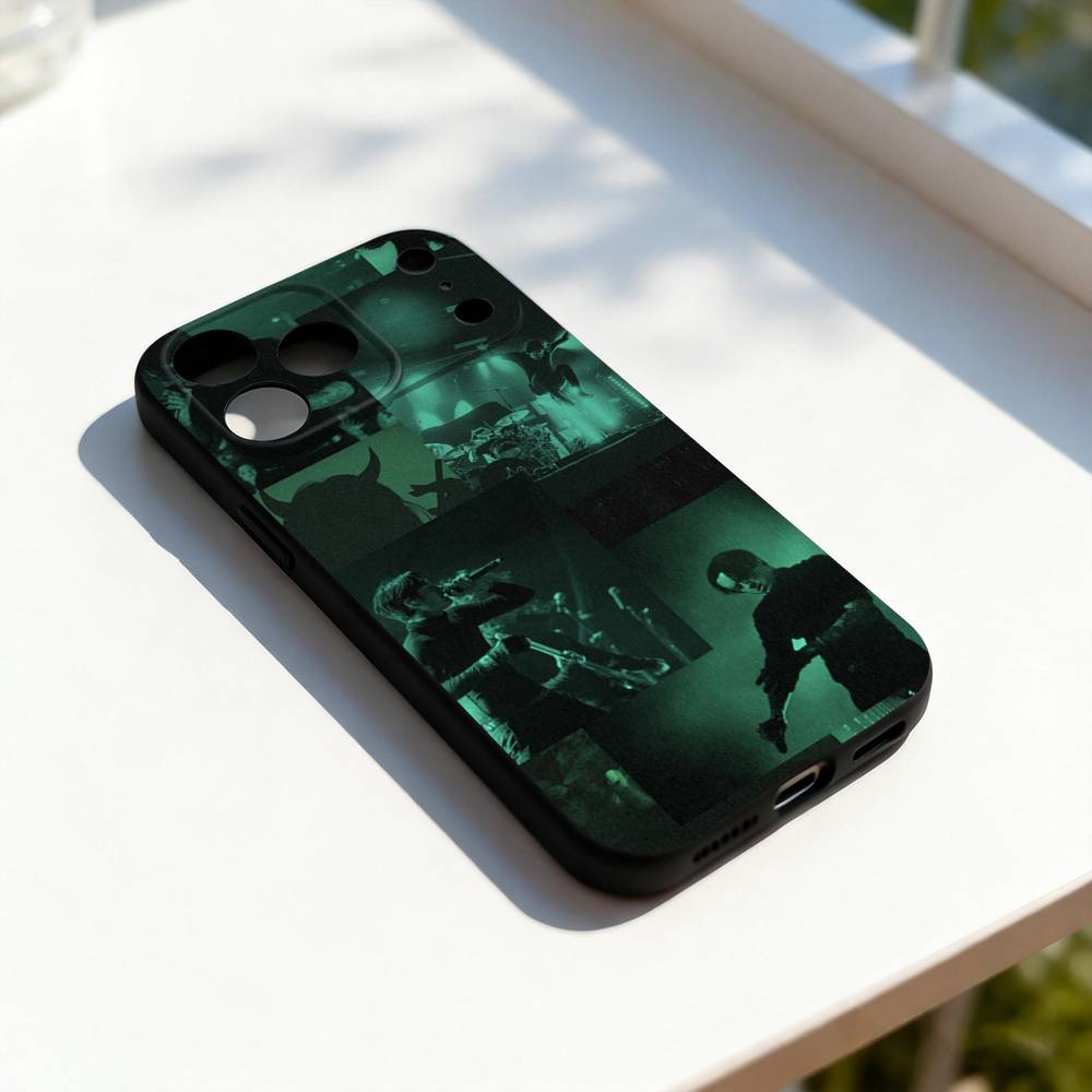 

Bad Death Peace Mind O-Omens Phone Case For iPhone 11,12,13,14,15,16,17,Pro,Max,Plus,E,SE4,Air,Mini Black Soft Cover iPhone17pro