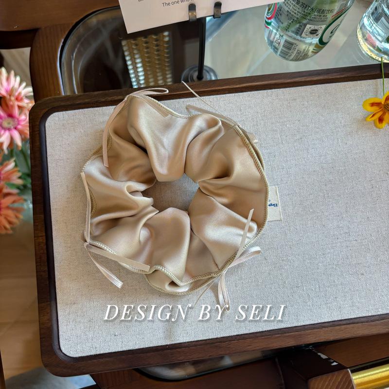 Elegant Satin Double-Layer Butterfly Knot Ballet Hair Tie