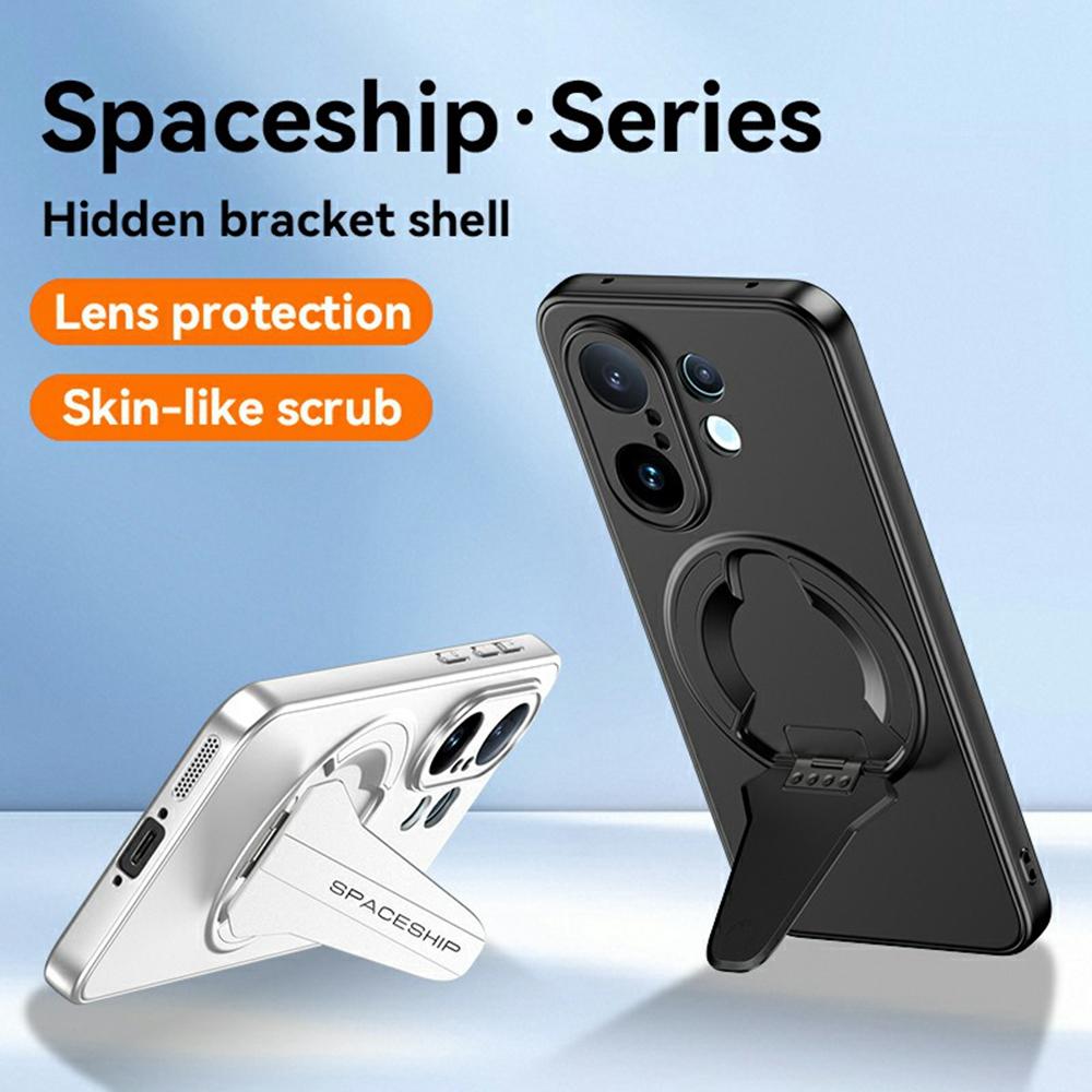 For vivo S30 Pro mini 5G Case Compatible with MagSafe Hidden Kickstand Skin-Feel Matte PC TPU Phone Back Cover