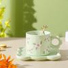 Shangqi Ceramic Floral Breakfast Mug Gift Set