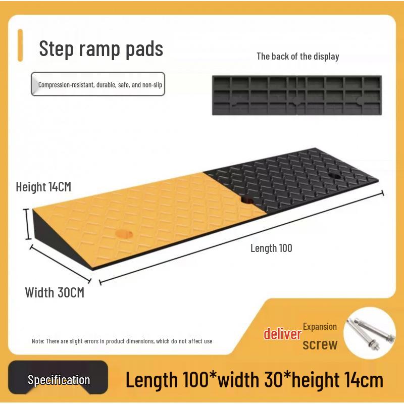 Rubber Curb Ramp Mat for Vehicles and Thresholds