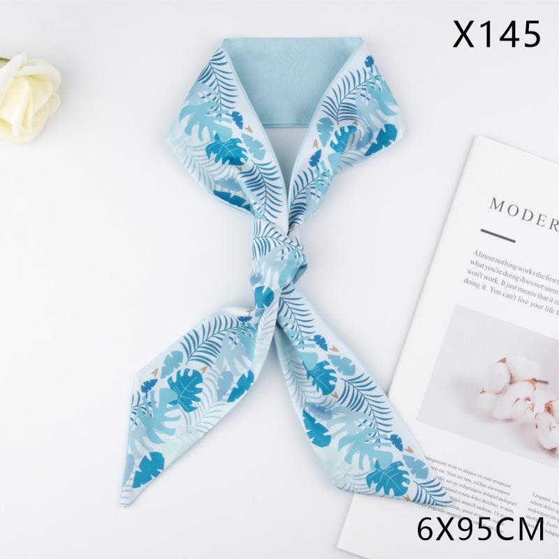 Versatile Vintage Silk Scarf: Hair Tie, Headband, Bag Accessory