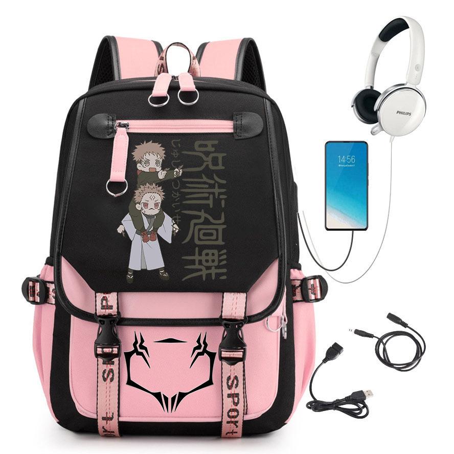 Popular Riman Peripheral Backpack Youth Student School Bag Usb Large Capacity Student Computer Bag