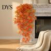 Artificial Hanging Plants for Office 5?Fork Maple Leaf Vine, Fake Foliage Wall Seasonal Decorative Home Plant, Simulated Greenery Vine Wedding Party