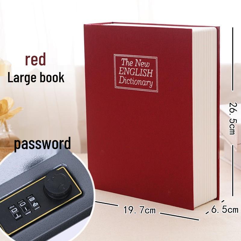 Large Combination Lock Book Safe Piggy Bank for Kids – Cute Birthday Gift for Paper Money and Coins