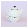 Cute French-Style Cat Ceramic Teapot Set With Matching Cup White Porcelain Tea Home Decor Gift