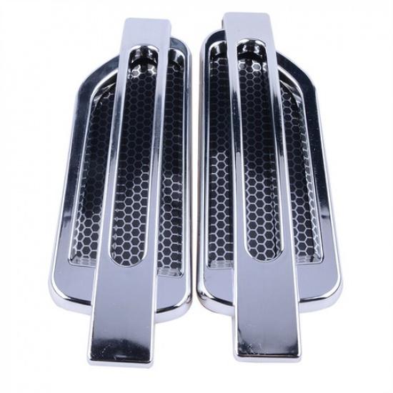 Auto Flow Vent Fender Intake Grille Air Net Door Hood Side Sticker Universal