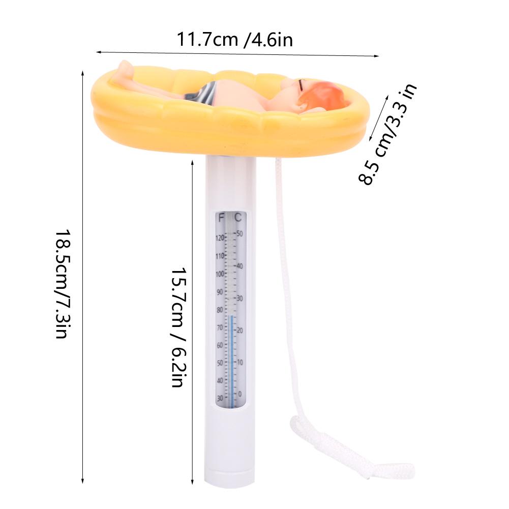 Cute Floating Pool Thermometer Temperature Meter for Outdoor Indoor Swimming Pools SPA