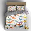 Colorful Dinosaur Illustrations. Bedding Duvet Cover Sets Duvet Covers Pillowcases Gifts (1 * Duvet Cover 2 * Pillowcases, Without Duvet Insert)