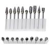 10pc Hard Alloy Rotary File 3*6 Double Grain Tungsten Steel Grind Head Electric Grind Mold Woodwork Grinding File Tool Set