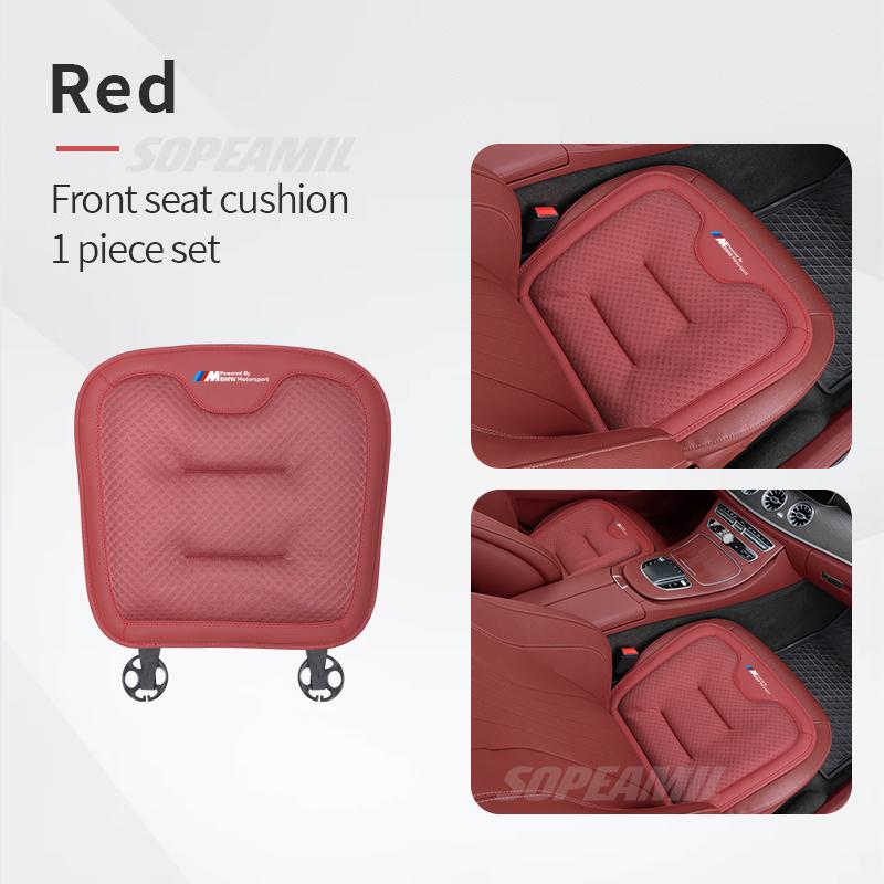 Car Seat Cushion Cover Breathable Ice Silk Seat Protector Pad BMW M Motorsport X1 X3 X5 X7 E39 E46 E60 E90 F10 F20 F30 G20 G30