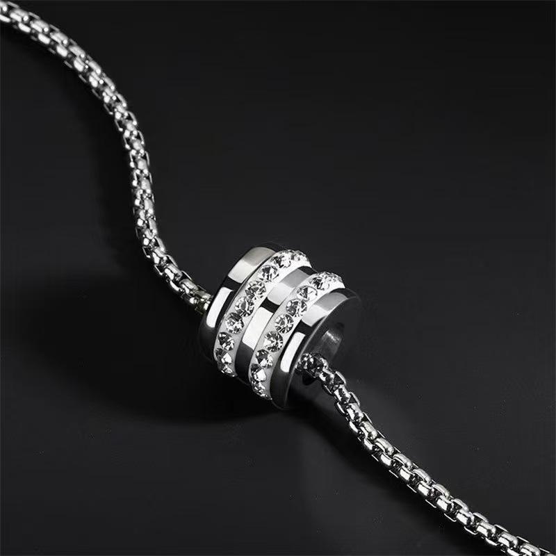 New necklace men's trendy design accessories high-end small waist titanium steel versatile niche trendy brand pendant accessories women