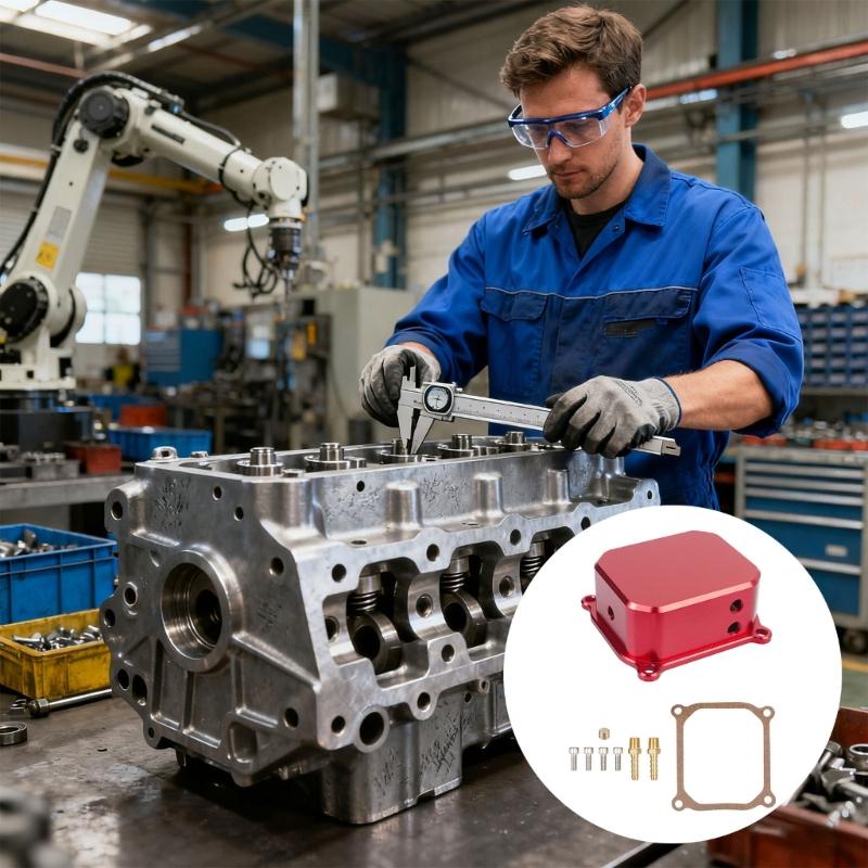 Lightweight Aluminum Valves Cover with Improved Heat Dissipation For CT200U CT100U BT20000 SK100 KT196 Small Engine Cooling and Durability