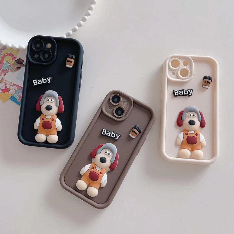 Applicable to Transsion INFINIX POP9 matte mobile phone case three-dimensional baby head dog HOT 40I personalized cartoon