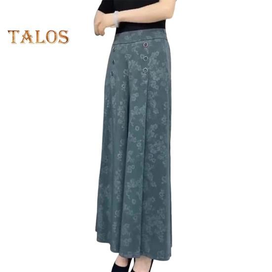 Pantaloni Casual da Donna con Stampa Floreale e Tasche Rinforzate a Vita Media a Gamba Larga Pantaloni Stampati Casual Streetwear