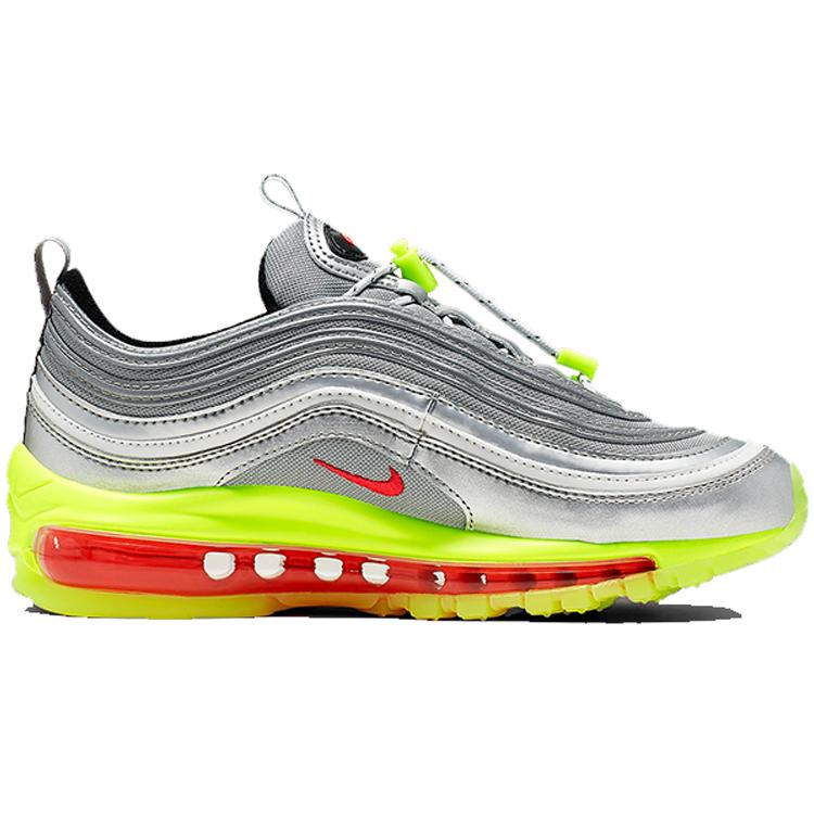 Nike Air Max 97 Rft Metallic Silver Red Orbit Volt GS BQ8437-002