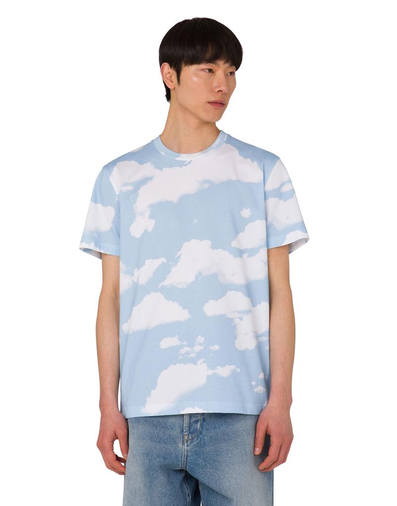 MOSCHINO Archive Cloud Cotton Jersey T-Shirt_Men